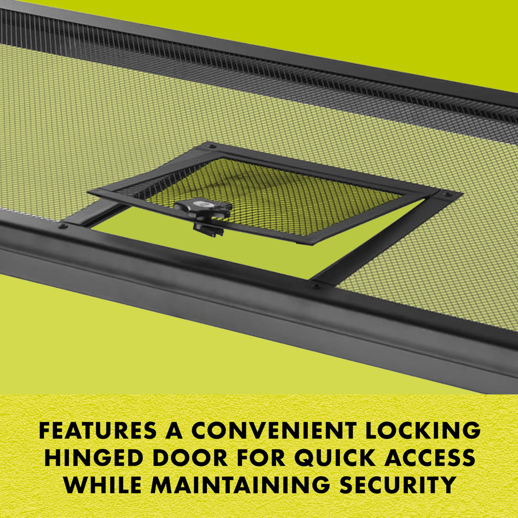 Hinged Door Screen Cover for Reptile Terrarium O395654