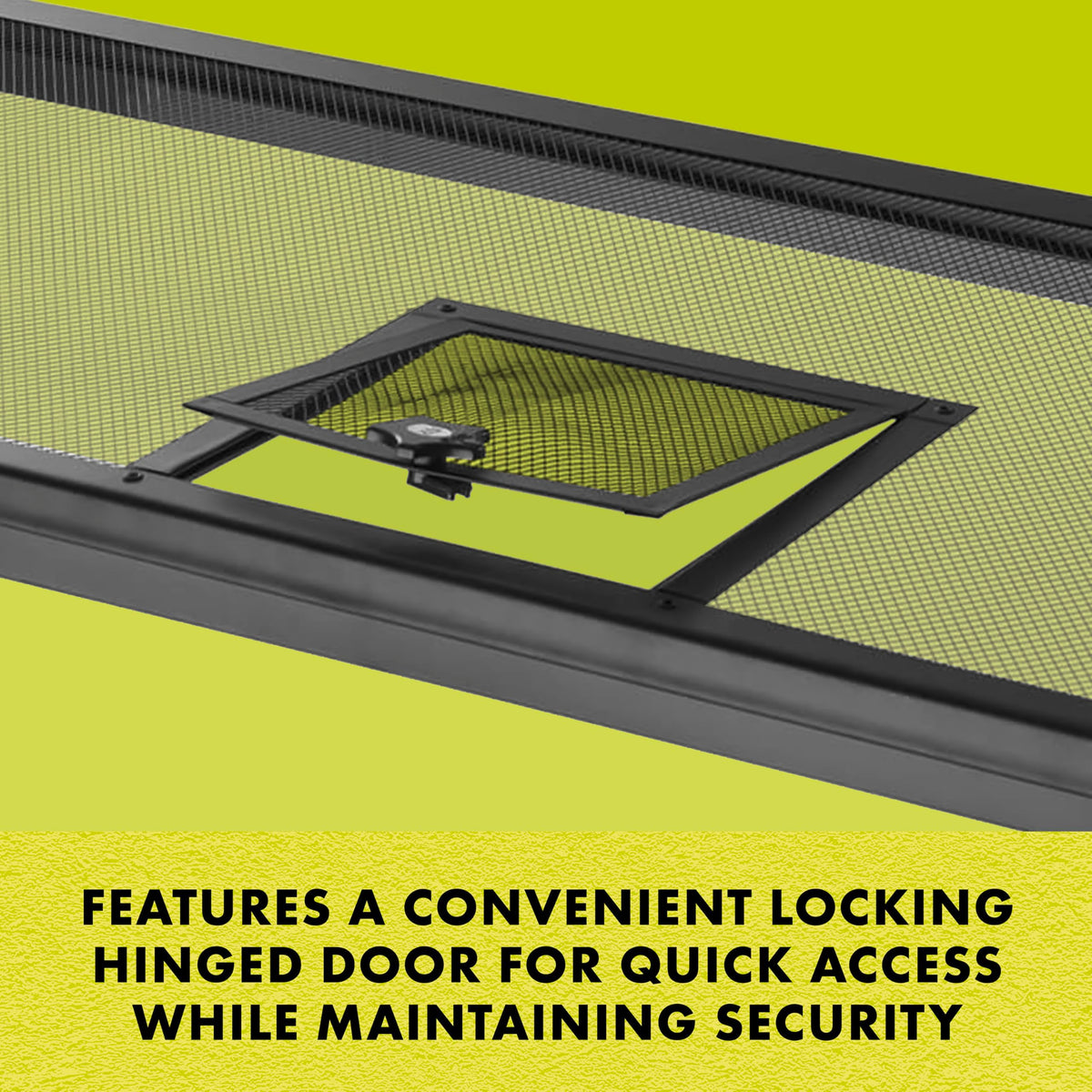 Hinged Door Screen Cover for Reptile Terrarium O395654