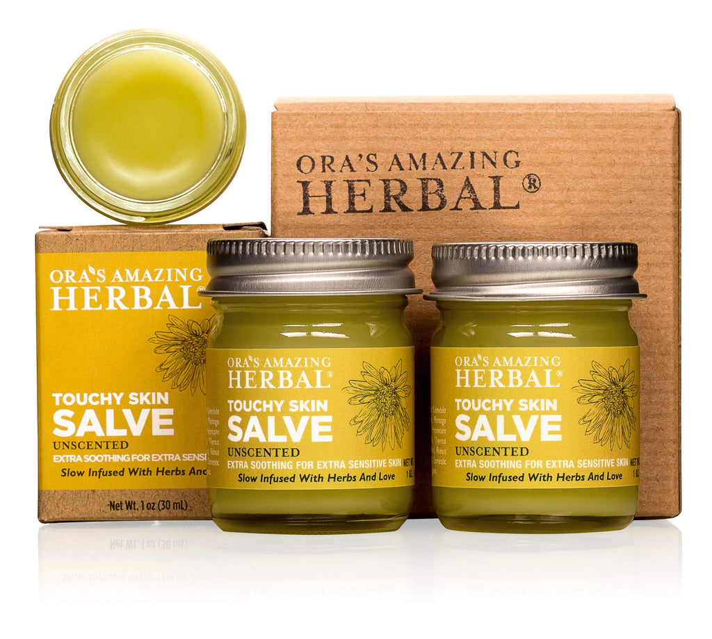 Natural Moisturizing Unscented Calendula Skin Salve, 1 oz 2 Pack T6090