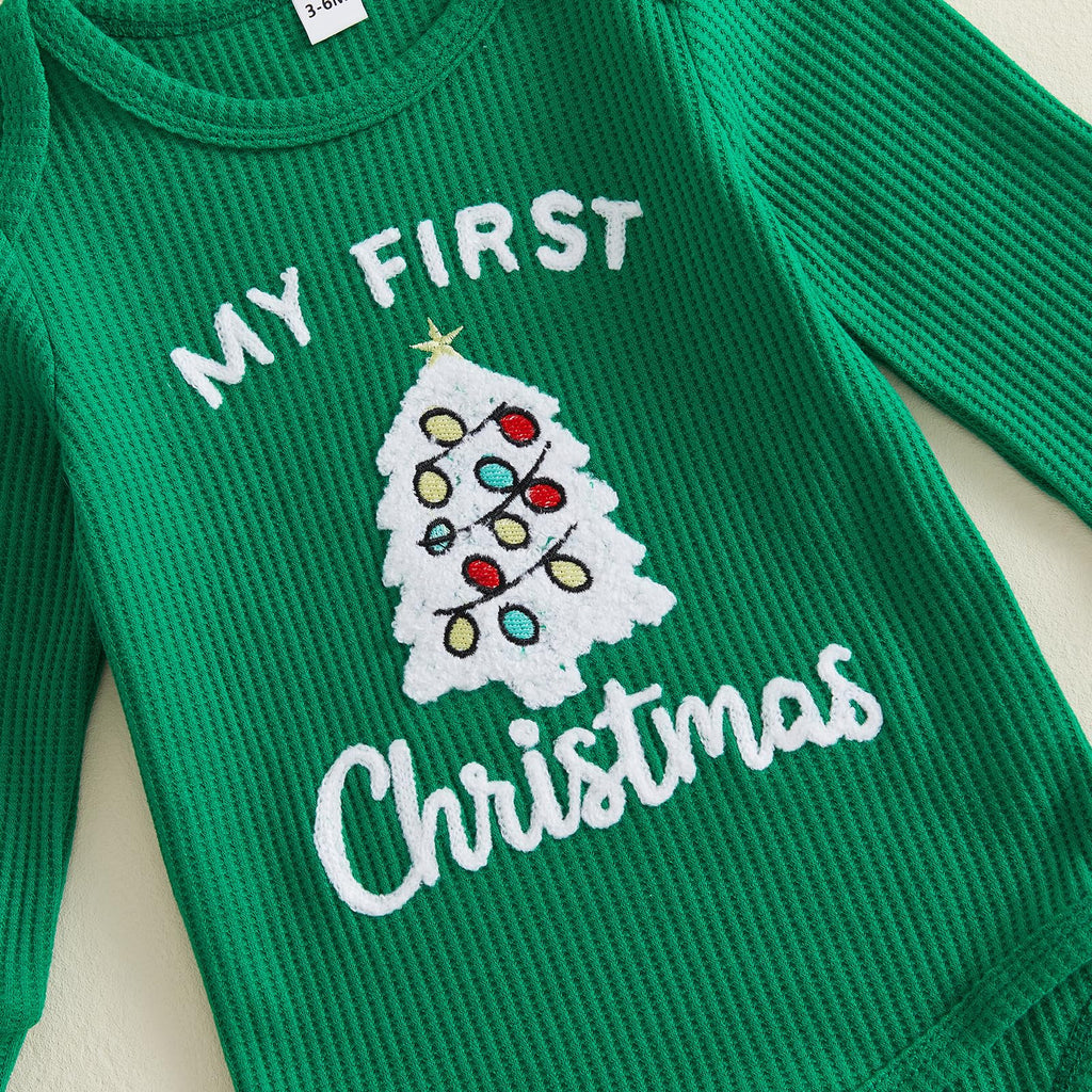 Baby Boy Christmas Outfit Romper Pants Hat U215225